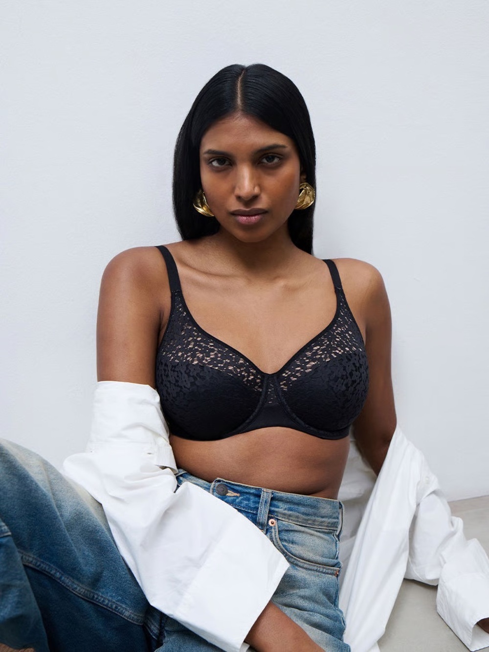 Chantelle Norah Comfort Underwire Bra - Black 32D New With Tags
